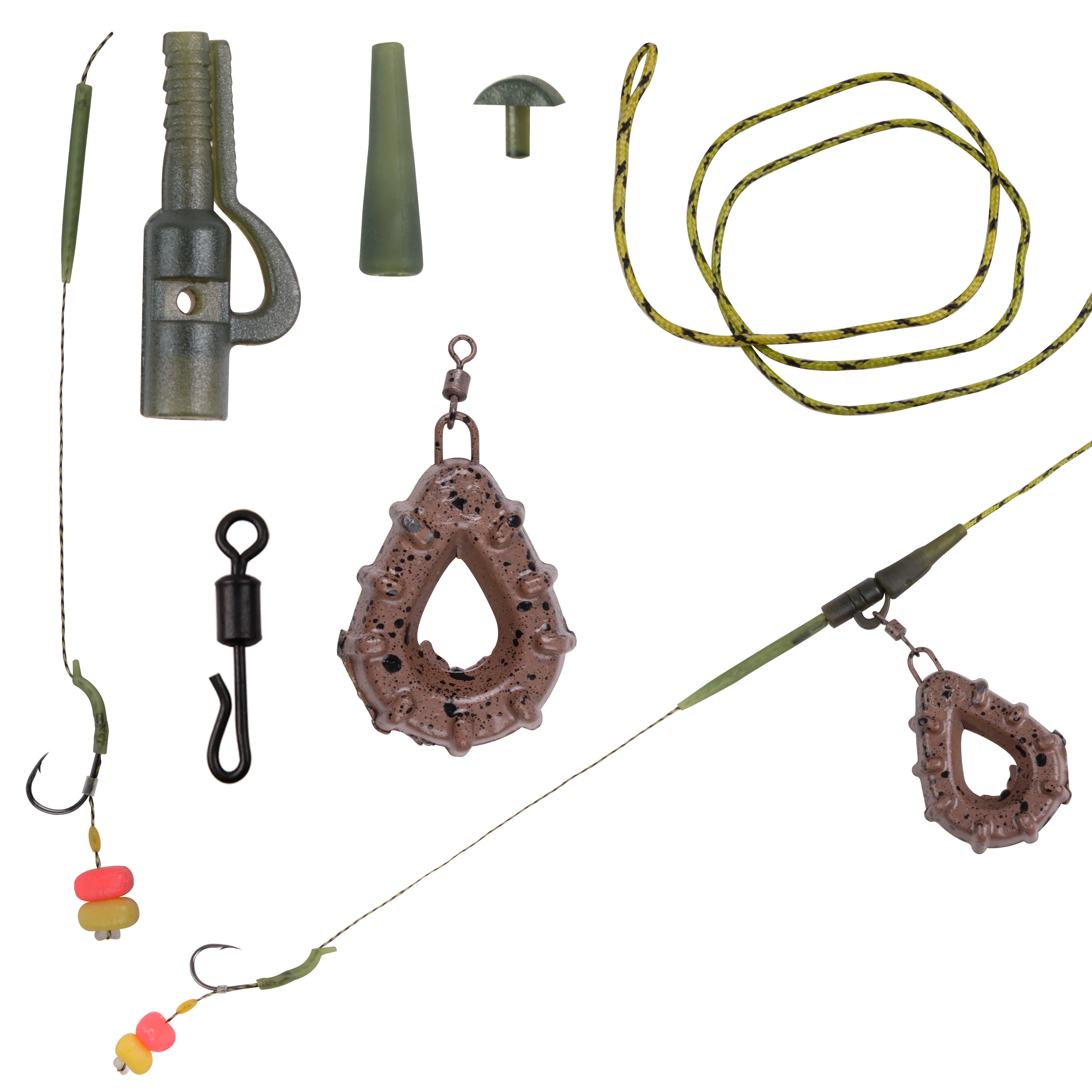 Carp Fishing Accessories Set Helicopter Rig Tubing Set With Casting Lead Sinker Drop Shot Weight 80g Fishing Tool Set #3
Carp Fishing Accessories Set Helicopter Rig Tubing Set With Casting Lead Sinker Drop Shot Weight 80g Fishing Tool Set #3