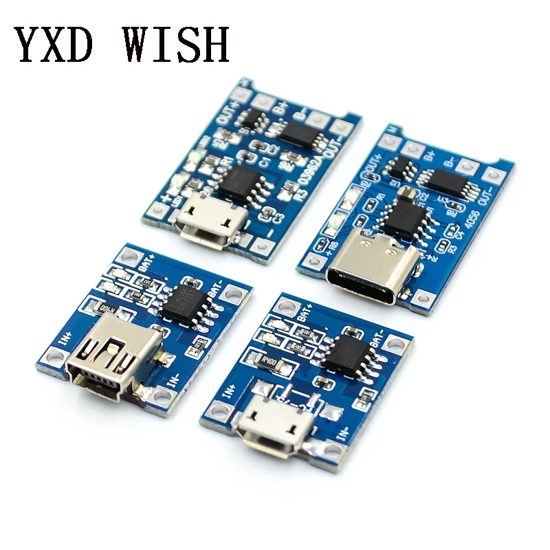 5pcs TP4056 Micro USB 5V 1A 18650 TP4056 Lithium Battery Charger Module Charging Board With Protection Dual Functions 1A Li-ion
5pcs TP4056 Micro USB 5V 1A 18650 TP4056 Lithium Battery Charger Module Charging Board With Protection Dual Functions 1A Li-ion