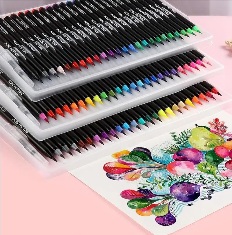 Professional Colors Markers Set Drawing Brush Pens Sketching Student watercolor Marker School Art Supplies
Professional Colors Markers Set Drawing Brush Pens Sketching Student watercolor Marker School Art Supplies