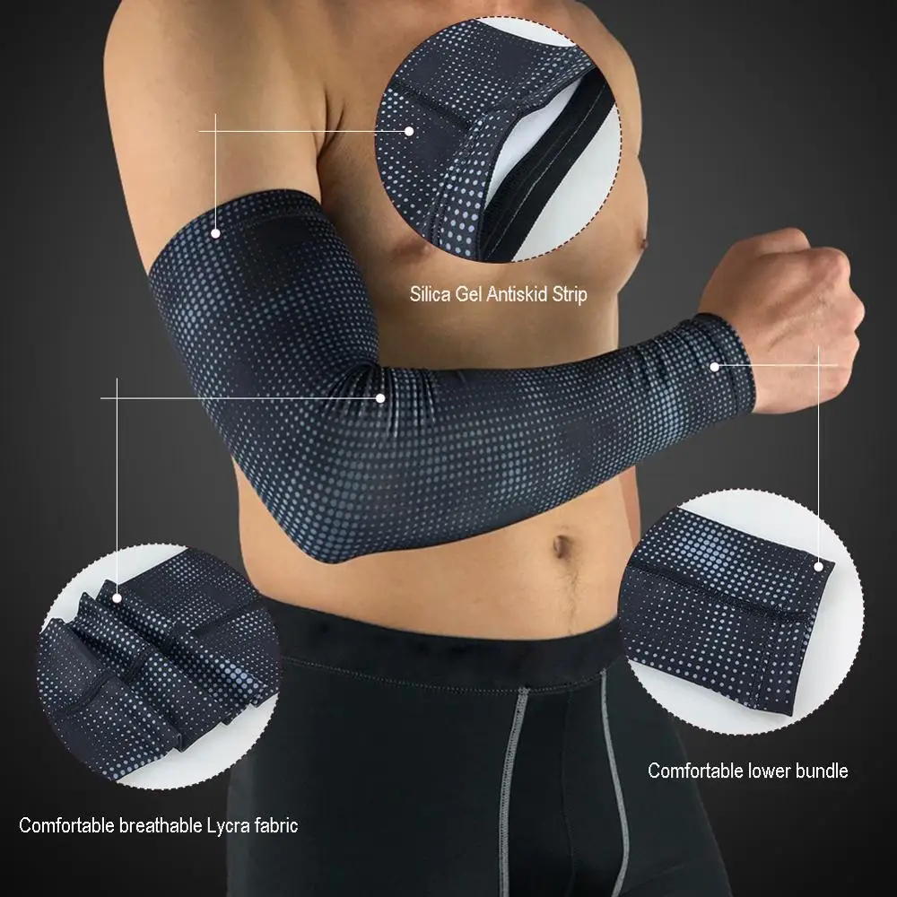 UV Protection Running Arm Sleeves Quick Dry Basketball Elbow Pad Fitness Sports Cycling Armguards
UV Protection Running Arm Sleeves Quick Dry Basketball Elbow Pad Fitness Sports Cycling Armguards