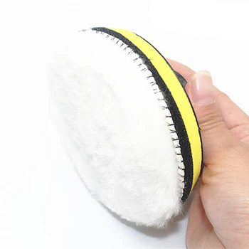 

10pcs 3inch Artificial wool Waxing Polisher Bonnet For Rotary Tool Polishing Pads White Auto Soft Durable 75mm 2018
