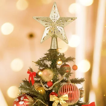 3D Hollow Star Christmas Tree Topper Lighted Sparkling Star with Rotating Snow Flake Projector Christmas Trees Xmas Ornament
3D Hollow Star Christmas Tree Topper Lighted Sparkling Star with Rotating Snow Flake Projector Christmas Trees Xmas Ornament