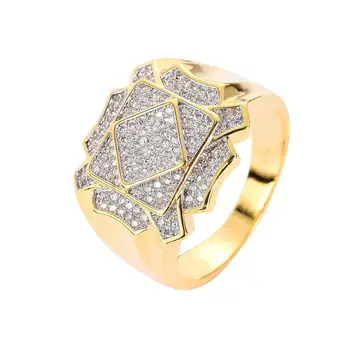 Hip Hop Fashion Men Ring Copper Gold Silver Color Iced Out Bling Pave Cubic Zirconia Geometry Rings Men Anniversary Charms Gift
Hip Hop Fashion Men Ring Copper Gold Silver Color Iced Out Bling Pave Cubic Zirconia Geometry Rings Men Anniversary Charms Gift
