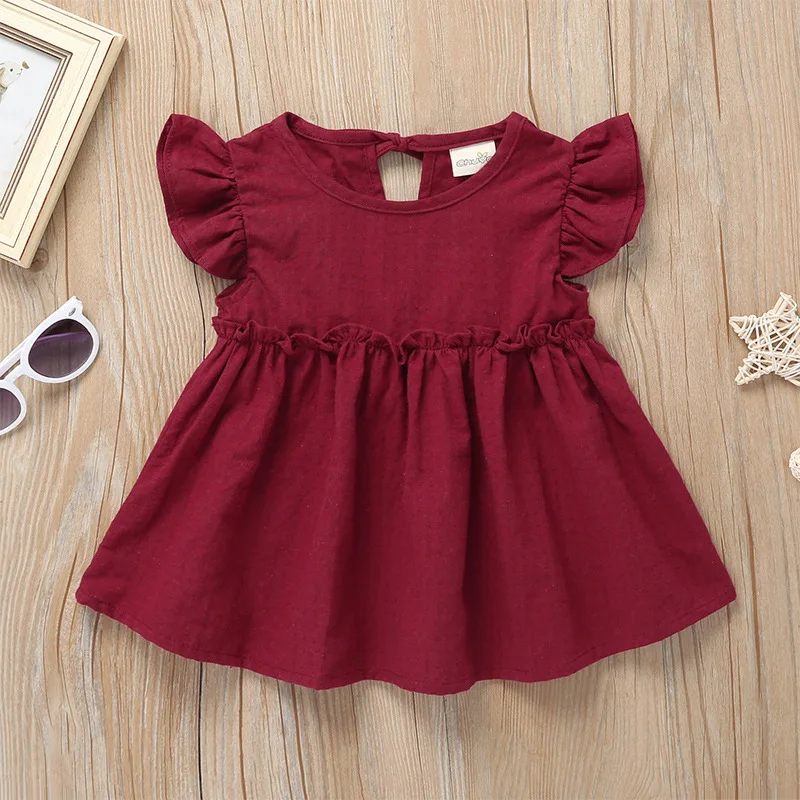 Ruffle Sleeve Kids Summer Dress for Girls Blouses Tops Linen Elegant Princess Party Dresses 2019 Baby Shirts Clothes
Ruffle Sleeve Kids Summer Dress for Girls Blouses Tops Linen Elegant Princess Party Dresses 2019 Baby Shirts Clothes