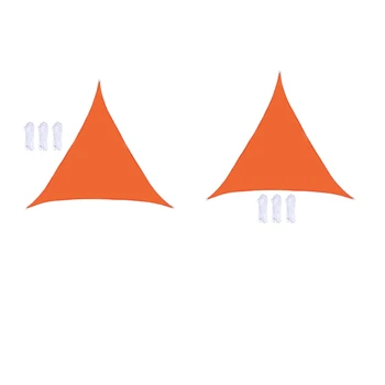 2pcs Sun Shade Sail Triangle Outdoor Lawn Canopy for Outdoor Patio Orange
2pcs Sun Shade Sail Triangle Outdoor Lawn Canopy for Outdoor Patio Orange