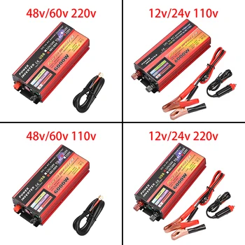 Solar Inverter 12V 220V 1000W 6000W Pe Ak Voltage Converter Transformer DC 12V&24V 48V&60V To AC 110V/220V Auto Adapt Inversor
Solar Inverter 12V 220V 1000W 6000W Pe Ak Voltage Converter Transformer DC 12V&24V 48V&60V To AC 110V/220V Auto Adapt Inversor