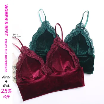 Plain Short Korean Style Pleuche Camisole Underwear Thin Shoulder Strap Deep V Lace Bra Barlette
Plain Short Korean Style Pleuche Camisole Underwear Thin Shoulder Strap Deep V Lace Bra Barlette