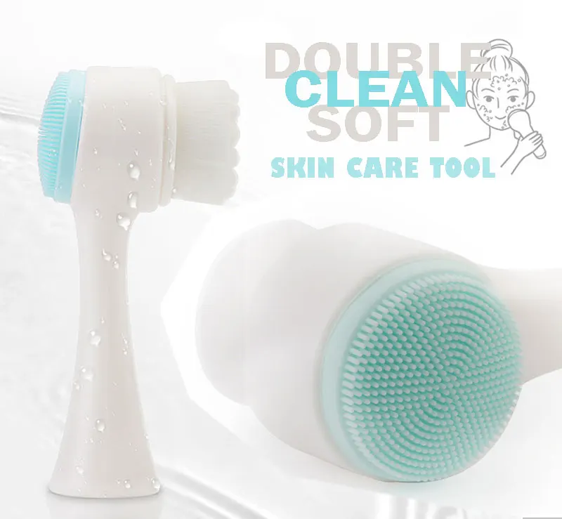 Aush Double Side Silicone Facial Cleanser Wash Brush Soft Mild Fiber Face Cleaning Handle Size Face Massage Gentle Cleaning Skin
Aush Double Side Silicone Facial Cleanser Wash Brush Soft Mild Fiber Face Cleaning Handle Size Face Massage Gentle Cleaning Skin
