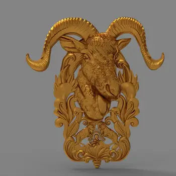 Ram sheep goat 3d relief STL format model used for cnc artcam router engraving carving design file
Ram sheep goat 3d relief STL format model used for cnc artcam router engraving carving design file
