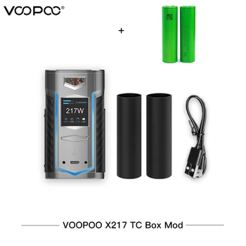 

Original Electronic Cigarette VOOPOO X217 TC Box Mod 217W Vape GENE.FAN Chip TFT IPS HD Screen Fit 21700 20700 18650 Battery