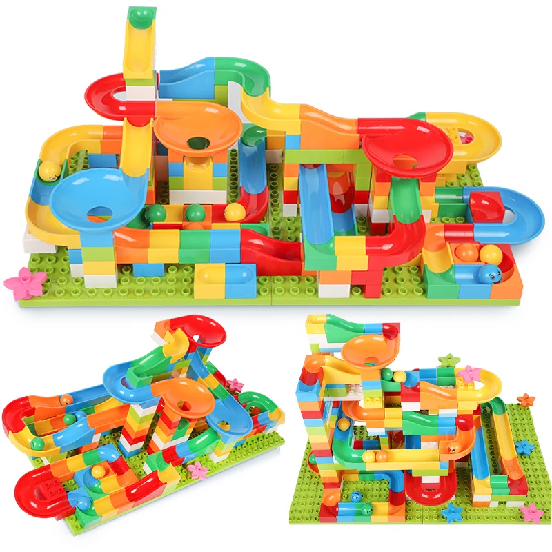 Building Blocks Big Size Marble Race Run Enlighten Architecture Blocks Creator Constructor Bricks Track Toys For Children Gift
Building Blocks Big Size Marble Race Run Enlighten Architecture Blocks Creator Constructor Bricks Track Toys For Children Gift