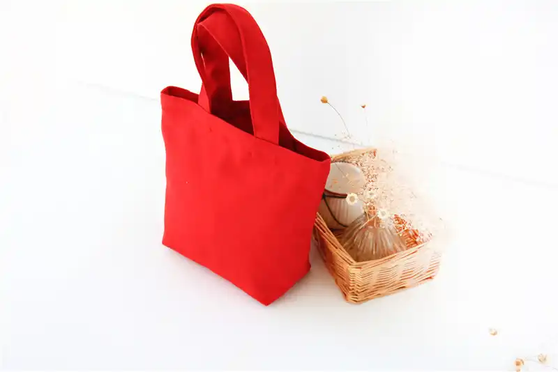 candy color wedding party gift bag cotton canvas