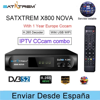 Satxtrem Receptor X800 Nova Satellite receiver + USB WIFI DVB-S2 HD 1080P Europe Clines for 1 Year Spain Youtube Youporn Bisskey 
Satxtrem Receptor X800 Nova Satellite receiver + USB WIFI DVB-S2 HD 1080P Europe Clines for 1 Year Spain Youtube Youporn Bisskey