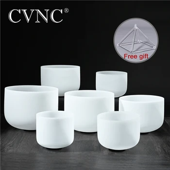 CVNC 6-12" Set of 7pcs Note CDEFGAB Frosted Quartz Chakra Crystal Singing Bowls
CVNC 6-12" Set of 7pcs Note CDEFGAB Frosted Quartz Chakra Crystal Singing Bowls