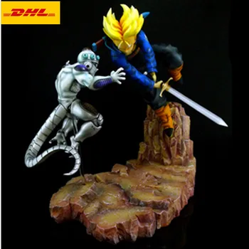 

Super Saiyan Statue Trunks VS Frieza Bust Kakarotto Full-Length Portrait Original Version VKH GK Action Model Toy BOX 35CM A14
