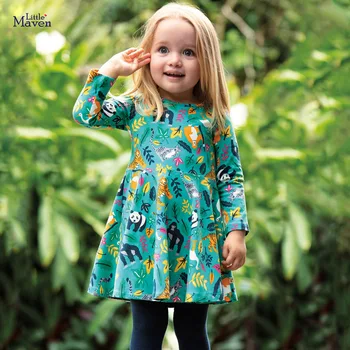 Dress Girls Party Girl Dress Animal Tiger Monkey Christmas Dress for Baby Girls Long Sleeve Dress Cotton Kids Dress
Dress Girls Party Girl Dress Animal Tiger Monkey Christmas Dress for Baby Girls Long Sleeve Dress Cotton Kids Dress