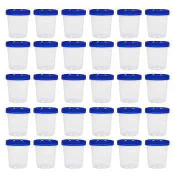 30pcs 120ml Disposable Measuring Cups Plastic Transparent Specimen Cup Container With Lid For Kitchen
30pcs 120ml Disposable Measuring Cups Plastic Transparent Specimen Cup Container With Lid For Kitchen
