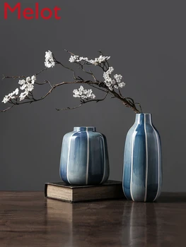 Nordic modern simple and creative blue dyed Ceramic Vase Decoration living room tea table table table flower arrangement
Nordic modern simple and creative blue dyed Ceramic Vase Decoration living room tea table table table flower arrangement
