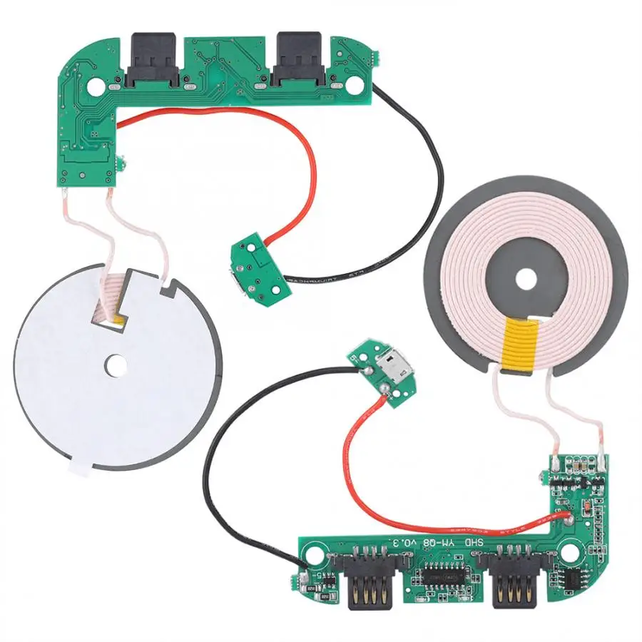 USB Charger DIY Qi Wireless Charger Module PCBA Circuit Board With Coil Wireless Charging Transmitter Module With Multi-level
USB Charger DIY Qi Wireless Charger Module PCBA Circuit Board With Coil Wireless Charging Transmitter Module With Multi-level