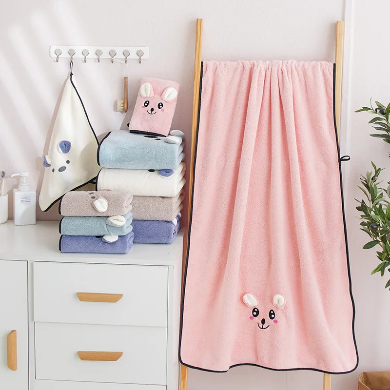 Girl cute wind plush absorbent bath towel beach towel fashion high density coral fleece bath towel
Girl cute wind plush absorbent bath towel beach towel fashion high density coral fleece bath towel