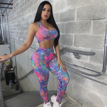 Workout Suit Fitness Tracksuit Women Casual Two Piece Set Summer Print Crop To and Pants Set Gym Clothing Sportswear 2 Piece Set
Workout Suit Fitness Tracksuit Women Casual Two Piece Set Summer Print Crop To and Pants Set Gym Clothing Sportswear 2 Piece Set