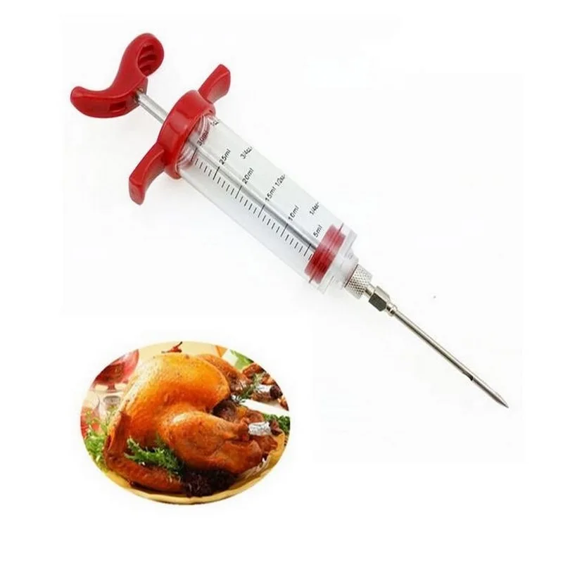 Cooking Meat Poultry Spice Tools Stainless Steel Cooking Chicken Tool Marinade Injector Flavor Spice Syringe
Cooking Meat Poultry Spice Tools Stainless Steel Cooking Chicken Tool Marinade Injector Flavor Spice Syringe