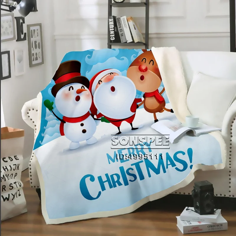 SONSPEE 3D Print Merry Christmas Gifts Throw Blanket Sofa Bed Chair Plush Sherpa Blanket Bedspread Bedding Decor For Adult Kids
SONSPEE 3D Print Merry Christmas Gifts Throw Blanket Sofa Bed Chair Plush Sherpa Blanket Bedspread Bedding Decor For Adult Kids