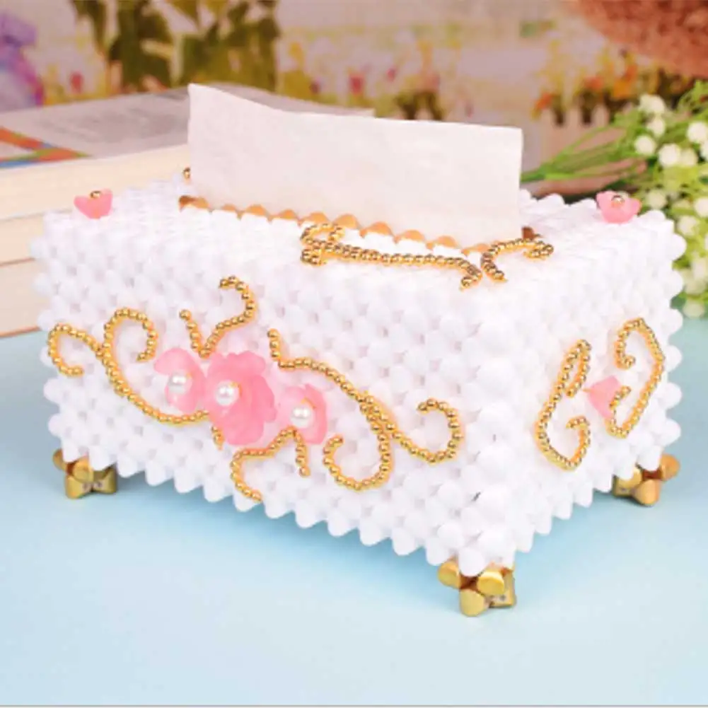 Handmade DIY Tissue Box Holder Beads Woven Rectangular Room Office Car Tissue Box Cover JS21
Handmade DIY Tissue Box Holder Beads Woven Rectangular Room Office Car Tissue Box Cover JS21