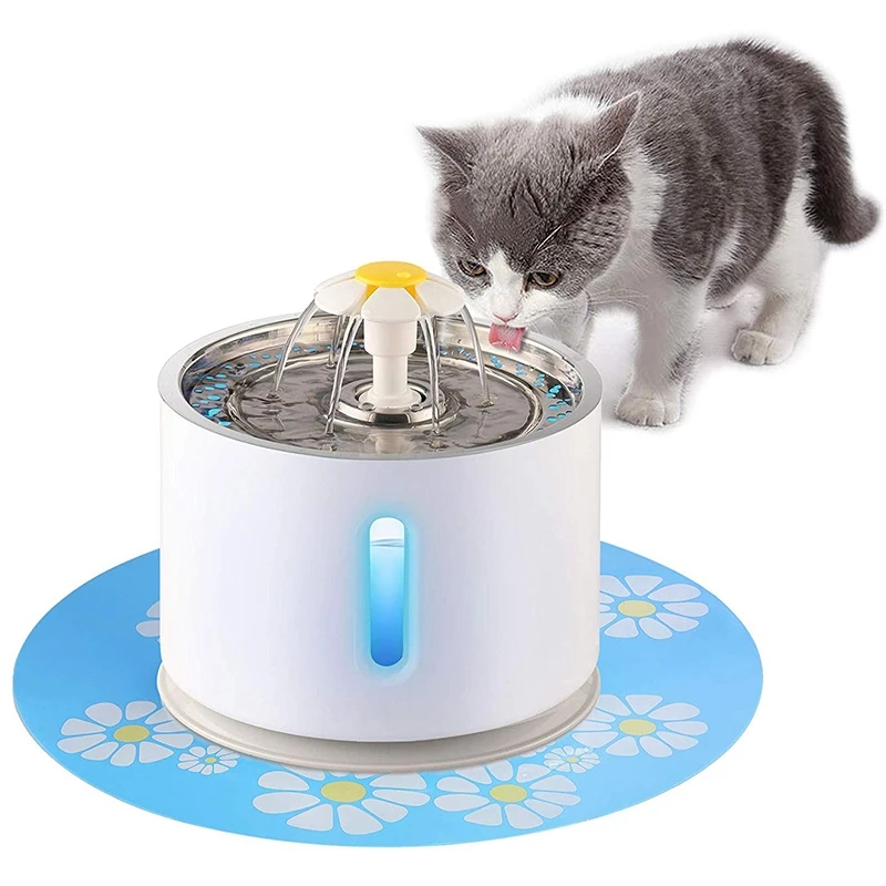 Cat Water Fountain Pet Fountain Stainless Steel Top Cat Water Dispenser and Cleaning Brushes 2.4L Ultra Quiet Water Level Window
Cat Water Fountain Pet Fountain Stainless Steel Top Cat Water Dispenser and Cleaning Brushes 2.4L Ultra Quiet Water Level Window