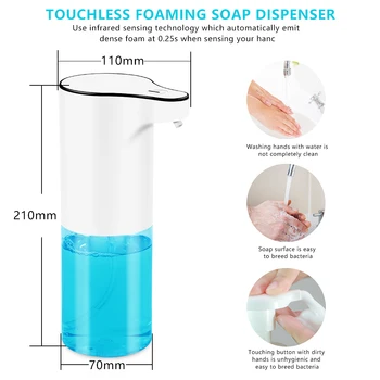Automatic soap dispenserBathroom Dispenser Smart Sensor Liquid Soap Dispenser for Kitchen Hand Free Automatic Soap Dispenser
Automatic soap dispenserBathroom Dispenser Smart Sensor Liquid Soap Dispenser for Kitchen Hand Free Automatic Soap Dispenser