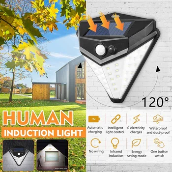 38 LED Solar Light Outdoor Garden Wall Lamp Infrared Human Body Induction Bulb Light Waterproof IP65 with 18650 Lithium Battery
38 LED Solar Light Outdoor Garden Wall Lamp Infrared Human Body Induction Bulb Light Waterproof IP65 with 18650 Lithium Battery