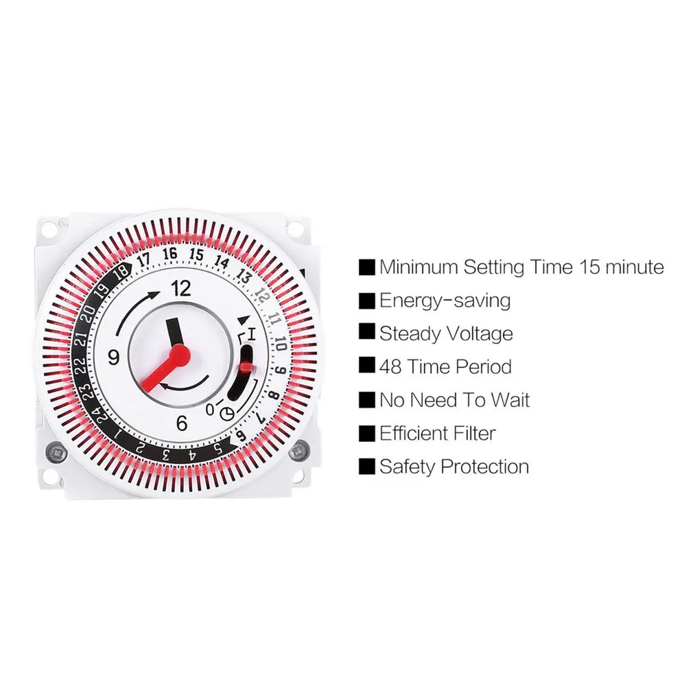 New Industrial Timing Switch Mechanical Timer 250V Time Counter Reminder 15min 24h Kitchen Countdown Energy Saving Controller |