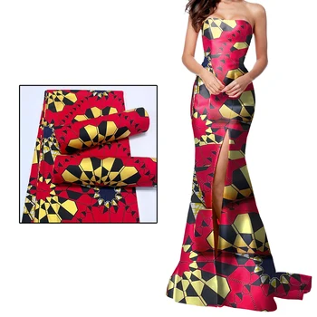 New African Wax Print Fabric Golden Prints Ankara Pagne Wrap Tissu Cotton Material Wholesale Price Patchwork for wedding 6 yards 
New African Wax Print Fabric Golden Prints Ankara Pagne Wrap Tissu Cotton Material Wholesale Price Patchwork for wedding 6 yards