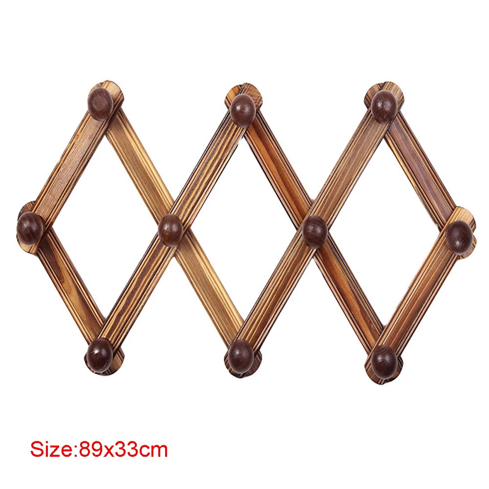 Multifunction Vintage Storage Rack Extendable Wall Mount Adjustable Clothes Hangers Practical Hat Wooden Home Multiple Hooks
Multifunction Vintage Storage Rack Extendable Wall Mount Adjustable Clothes Hangers Practical Hat Wooden Home Multiple Hooks