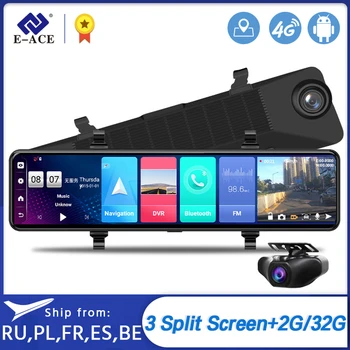E-ACE 12" Car DVR Rearview Mirror 4G Android 8.1 Dash Cam GPS Navigation ADAS FHD 1080P Auto Video Recorder Camera WiFi Dashcam
E-ACE 12" Car DVR Rearview Mirror 4G Android 8.1 Dash Cam GPS Navigation ADAS FHD 1080P Auto Video Recorder Camera WiFi Dashcam