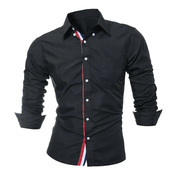 New 2018 Spring Autumn Fashion Male Long-Sleeves Shirt Solid Color High Quality Mens Dress Shirts Slim Men Shirt Plus-size 
New 2018 Spring Autumn Fashion Male Long-Sleeves Shirt Solid Color High Quality Mens Dress Shirts Slim Men Shirt Plus-size
