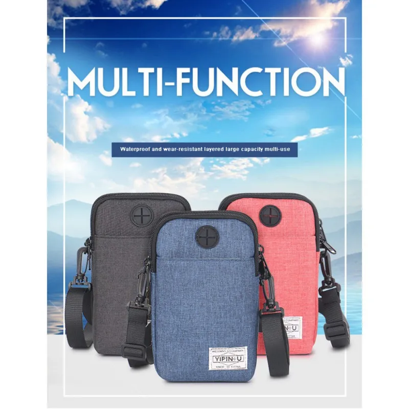 Multi-function Women Men Mobile Phone Bag Large Capacity Unisex Mini Crossbody Bag
Multi-function Women Men Mobile Phone Bag Large Capacity Unisex Mini Crossbody Bag