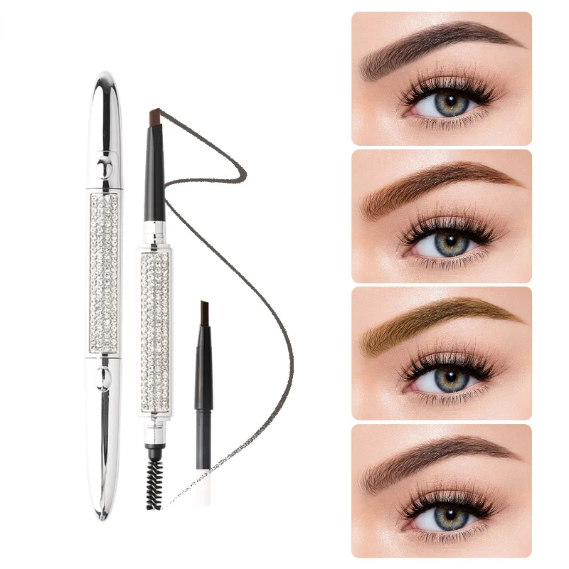 Diamond Eyebrow Pencil Waterproof Natural Long-lasting Cosmetics Double-headed Eyebrow Brush Tint Brown Eyebrows Pencil Makeup
Diamond Eyebrow Pencil Waterproof Natural Long-lasting Cosmetics Double-headed Eyebrow Brush Tint Brown Eyebrows Pencil Makeup