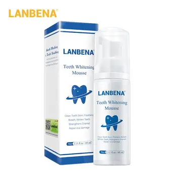 LANBENA Teeth Whitening Mousse Toothpaste Dental Oral Hygiene Remove Plaque Stains Teeth White Deep Cleaning Fresh Breath 60ml
LANBENA Teeth Whitening Mousse Toothpaste Dental Oral Hygiene Remove Plaque Stains Teeth White Deep Cleaning Fresh Breath 60ml
