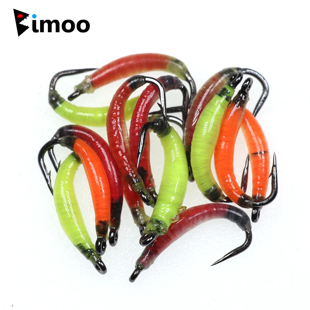 Bimoo 30PCS #8 Green/Red/Orange Earth Worm Fly Artificial Fly Fishing Nymph Bugs Lures for Trout Perch Bluegill Whitefish
Bimoo 30PCS #8 Green/Red/Orange Earth Worm Fly Artificial Fly Fishing Nymph Bugs Lures for Trout Perch Bluegill Whitefish