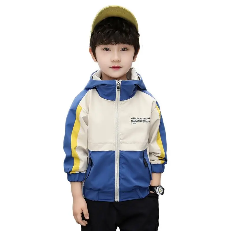 Spring & Autumn Polyester Jacket For Boys New 2022 Korean Version Fashion Hooded Coat Casual Patchwork Slim Children's Clothing
Spring & Autumn Polyester Jacket For Boys New 2022 Korean Version Fashion Hooded Coat Casual Patchwork Slim Children's Clothing