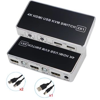 HDMI KVM Switch USB 2 Port PC Computer KVM Switch Keyboard Mouse Switcher Box Support 4K@30Hz 3D For Laptop PS4 Xbox HDTV
HDMI KVM Switch USB 2 Port PC Computer KVM Switch Keyboard Mouse Switcher Box Support 4K@30Hz 3D For Laptop PS4 Xbox HDTV