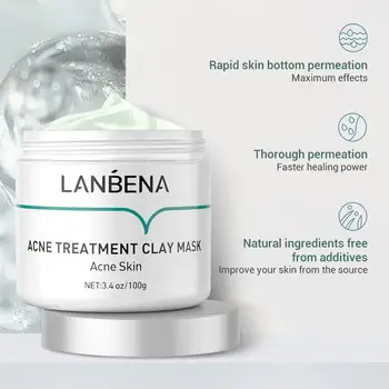 100ml Acne Mask Mud Anti Acne Face Mask Acne Treatment Nourishing Remover Oil Pores Cleaning Deep Shrinks Blackhead Control F8T0
100ml Acne Mask Mud Anti Acne Face Mask Acne Treatment Nourishing Remover Oil Pores Cleaning Deep Shrinks Blackhead Control F8T0