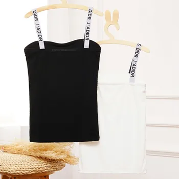 Women Letter Halter Neck Off-shoulder Camisole Tops Tees Summer Basic Solid T shirts Female Sleeveless Tanks
Women Letter Halter Neck Off-shoulder Camisole Tops Tees Summer Basic Solid T shirts Female Sleeveless Tanks