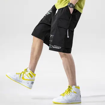 New summer men's tooling shorts fashion hip-hop casual loose personality printed letters men's five-point pants increase men's
New summer men's tooling shorts fashion hip-hop casual loose personality printed letters men's five-point pants increase men's