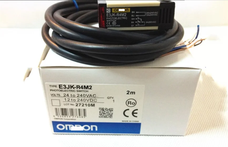 E3JK-R4M2 New Photoelectric Switch Sensor Distance 4 Meters Adjustable AC/DC 5 Wires With Reflector Plate
E3JK-R4M2 New Photoelectric Switch Sensor Distance 4 Meters Adjustable AC/DC 5 Wires With Reflector Plate