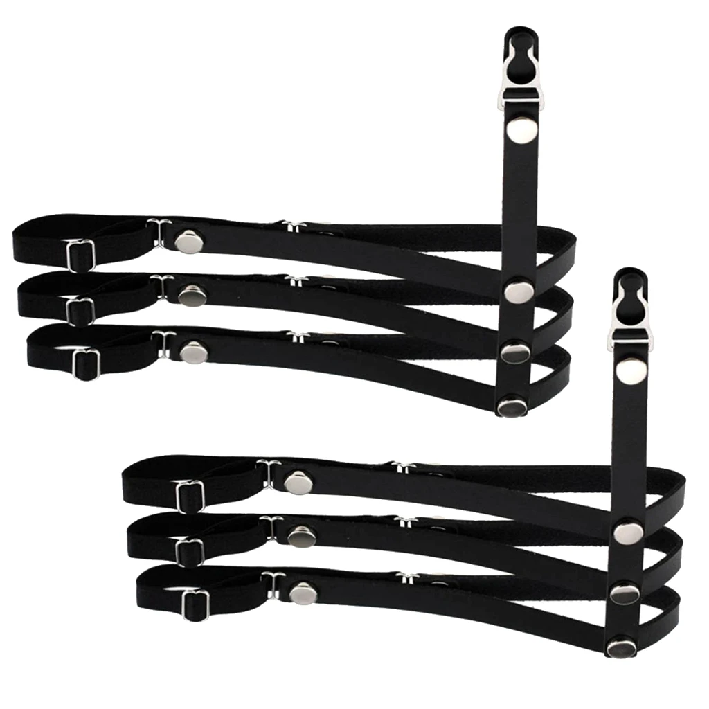 2x Gothic High Thigh Leg Harness Black Leg Straps Sport Protection Cover Garter Belt Dress Accessories 2x Gothic High Thigh Leg Harness Black Leg Straps Sport Protection Cover Garter Belt Dress Accessories
