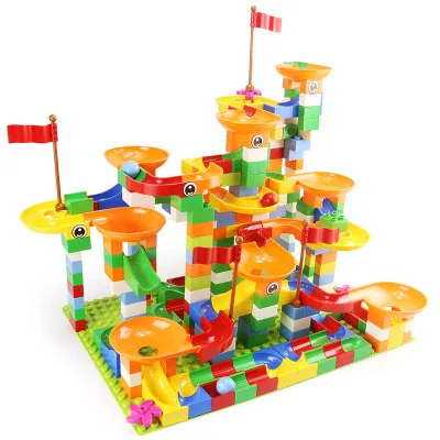 PCS Marble Race Run Big Block Compatible Duploed Building Blocks Funnel Slide Blocks DIY Big Bricks Toys For Children gift
PCS Marble Race Run Big Block Compatible Duploed Building Blocks Funnel Slide Blocks DIY Big Bricks Toys For Children gift