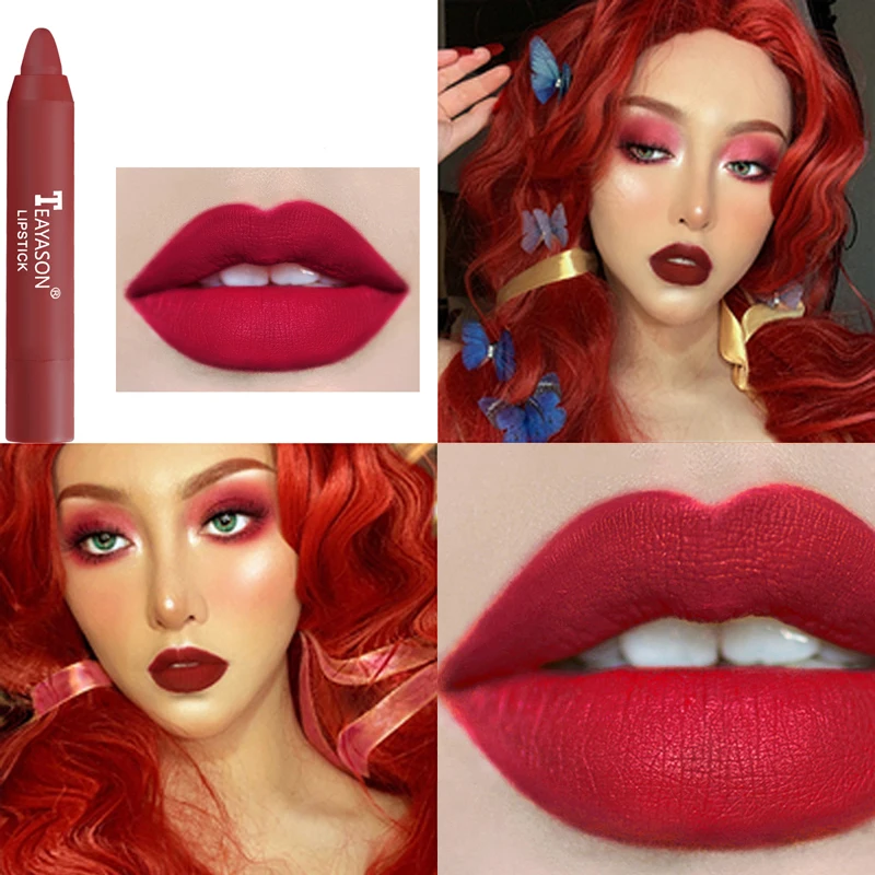 12 colors matte lipstick waterproof moisturizing color rendering long-lasting easy to color lipstick rotating lipstick pen
12 colors matte lipstick waterproof moisturizing color rendering long-lasting easy to color lipstick rotating lipstick pen