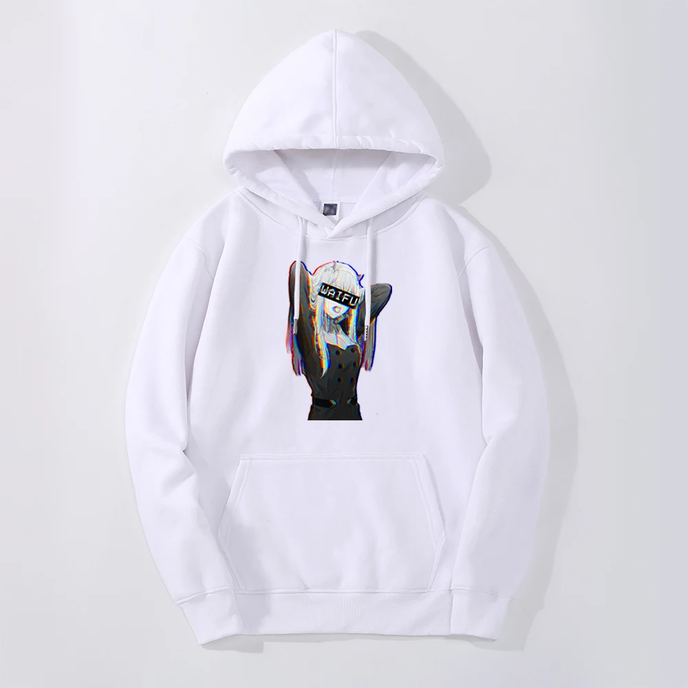 Funny Mens Hoodies Man Spring Zero Two Waifu Anime Girl Autumn Warm Cool Casual Pullover Fashion Hoodie Fleece Male Sweatshirt | Мужская